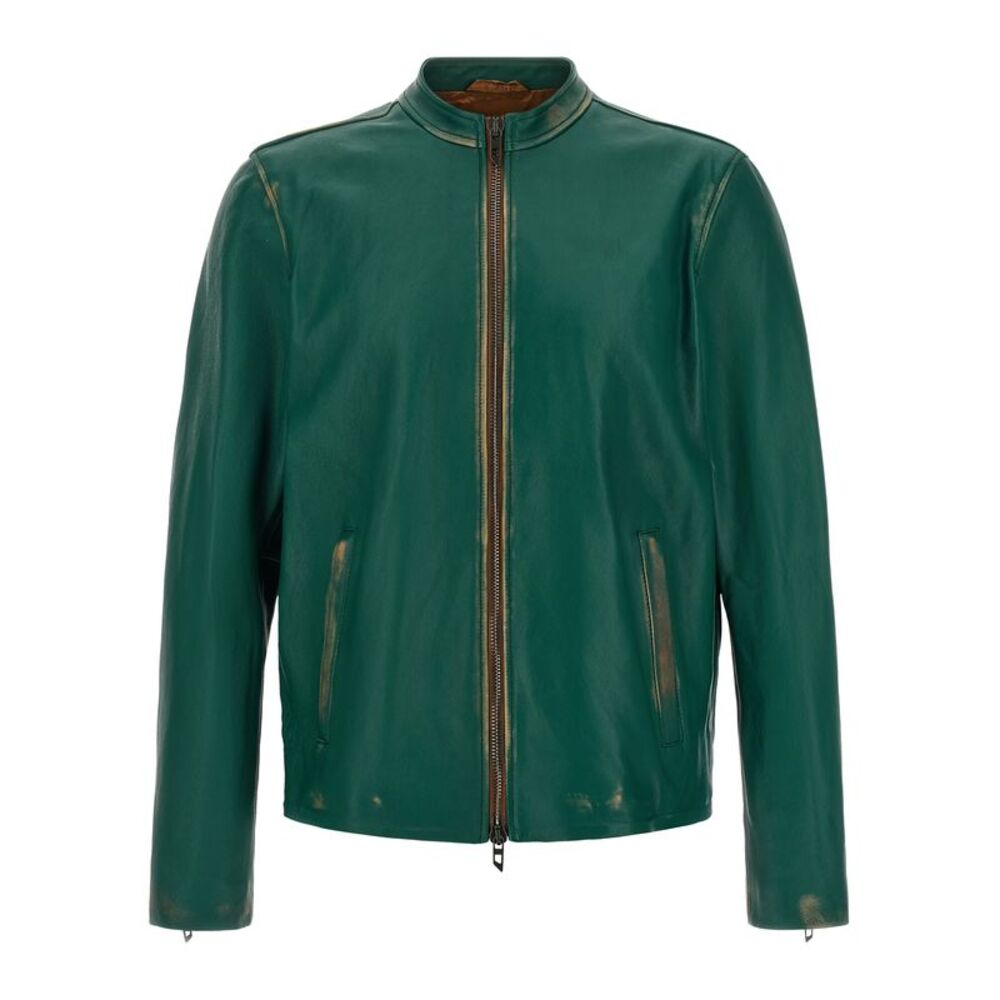 Diesel Bicolor Lamb Leather Leather Men's Jacket